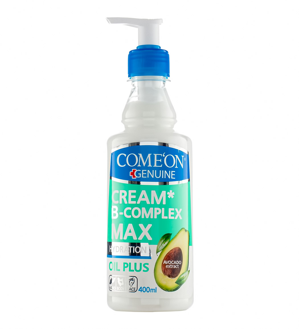 کرم مرطوب کننده مدل بی کمپلکس اویل پلاس 400میل Comeon Moisturizing Oily B Complex Cream