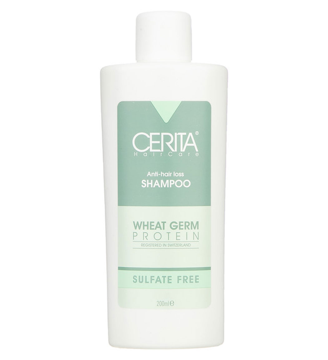 شامپو سولفات فری جوانه گندم 200میل Cerita Anti Hair Loss Shampoo Wheat Germ 200ml