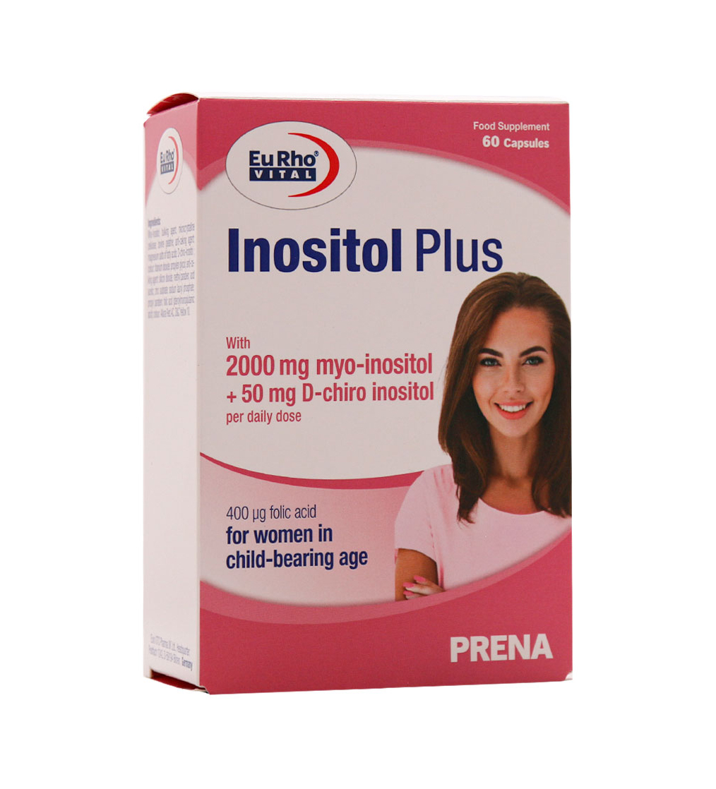 کپسول باروری مدل اینوزیتول پلاس یوروویتال  بسته 60 عددی