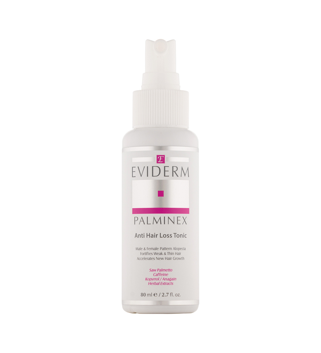 تونیک تقویت کننده مو پالمینکس حجم 80 میل Eviderm Anti Hair Loss Tonic Palminex 80 ml