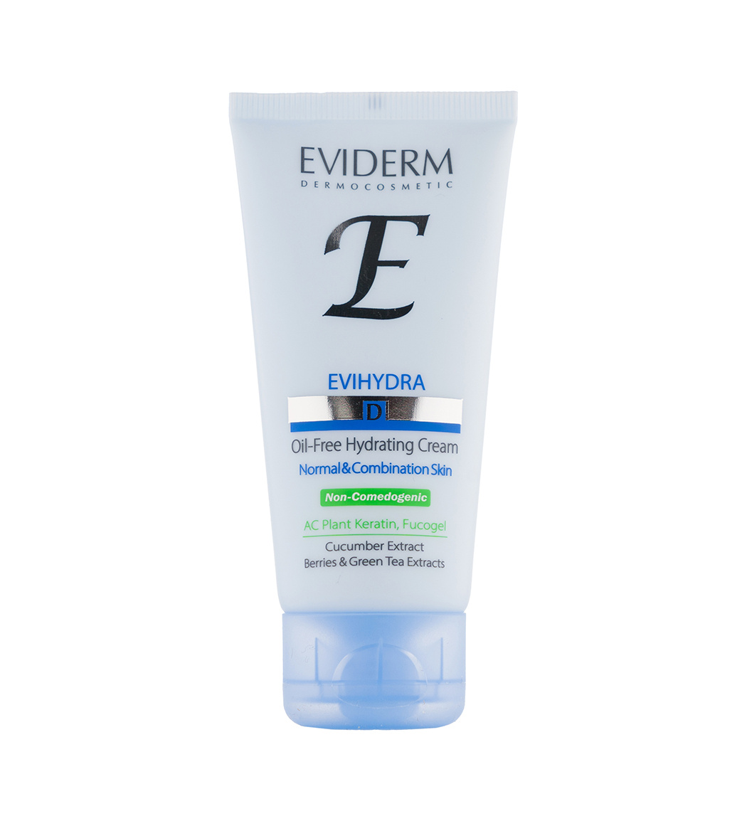 کرم آبرسان فاقد چربی اوی هیدرا مناسب پوست های نرمال و مختلط 50 میل Eviderm Hydrating Cream For Normal and Combination Skin 50 ml