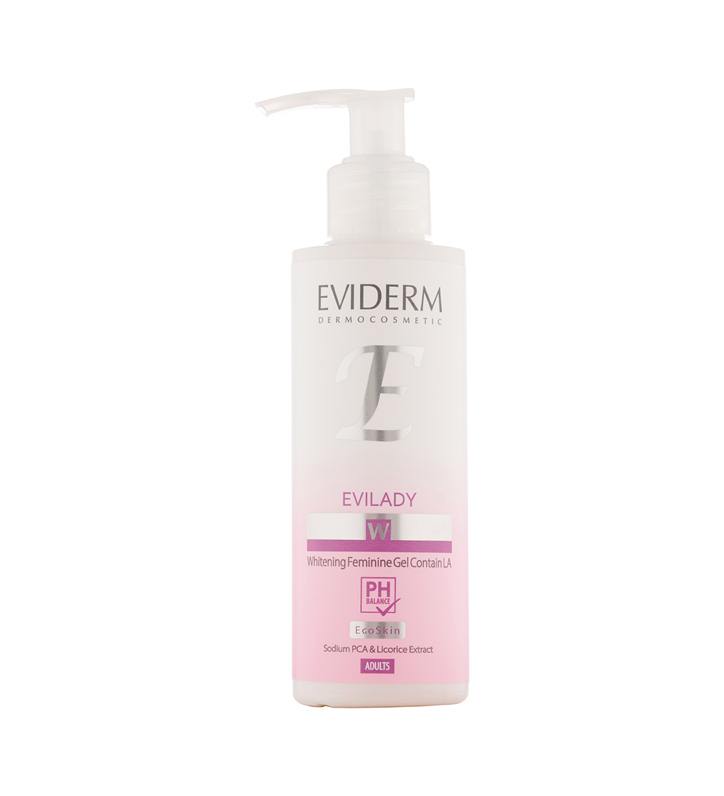 ژل بهداشتی روشن کننده حاوی LA مناسب برای بانوان حجم 150 میل Eviderm Tinted SuEviderm Whitening Feminine Gel 150 ml