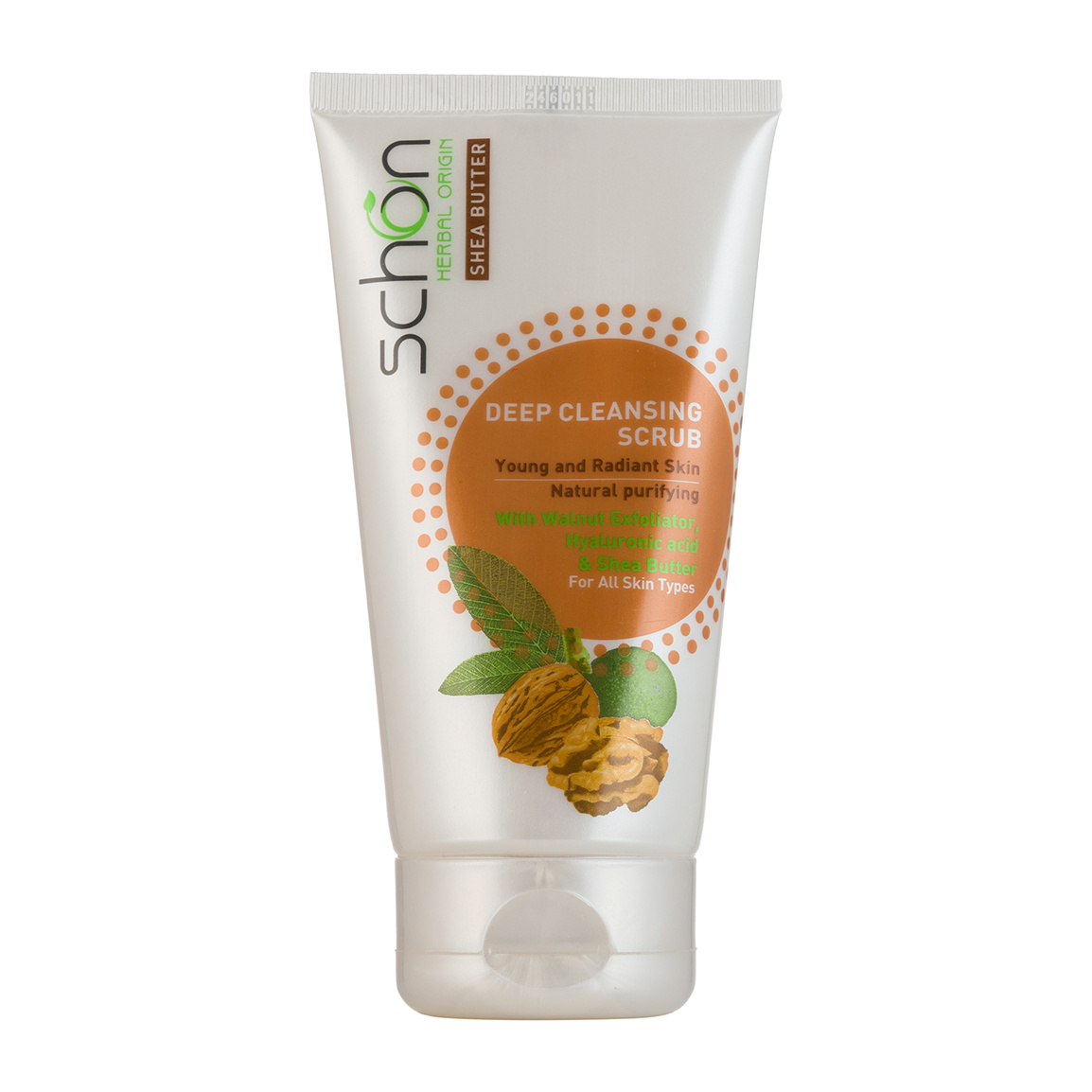 کرم اسکراب صورت مدل گردو حجم 150میلی لیتر Schon Deep Cleansing Scrub 150ml