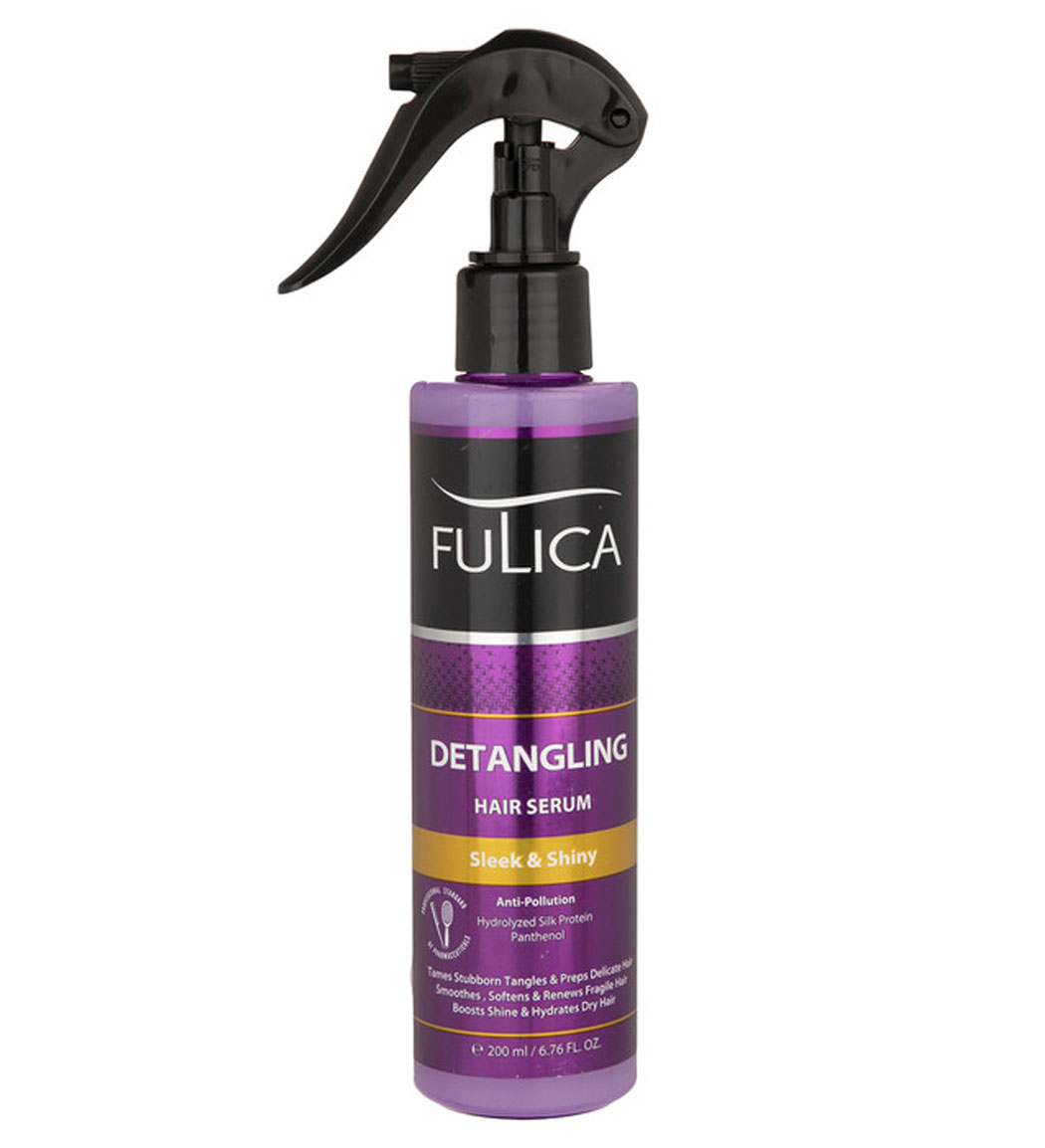 سرم براق کننده و باز کننده گره مو مدل Detangling حجم 200میل Fulica Hair Serum Detangling 200ml