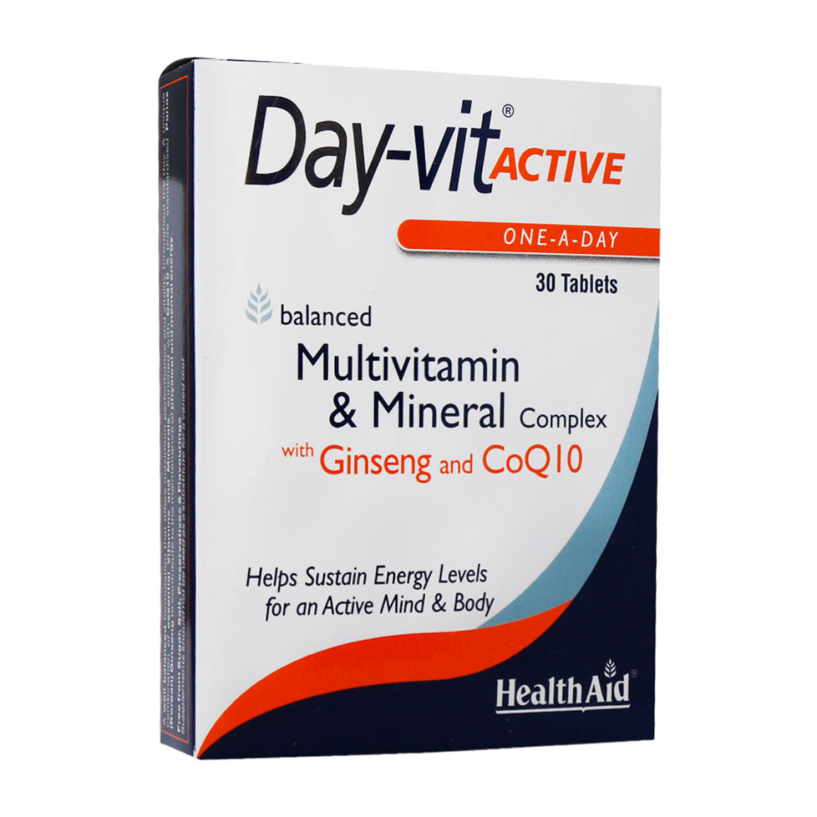 قرص دی ویت اکتیو بسته 30 عددی Health Aid Day Vit Active 30 Tabs