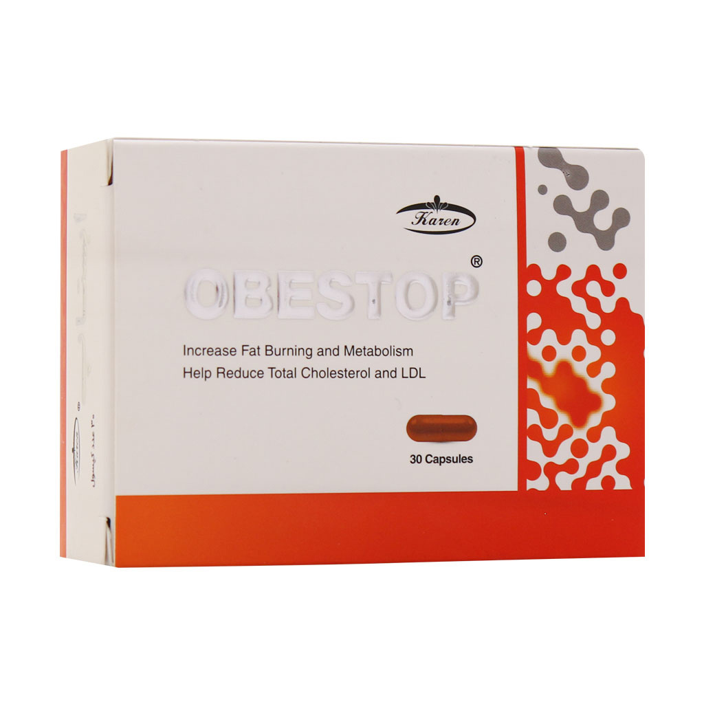 کپسول ابستاپ  بسته 30 عددی Karen Obestop Innovative Fat Burner 30 Capsules