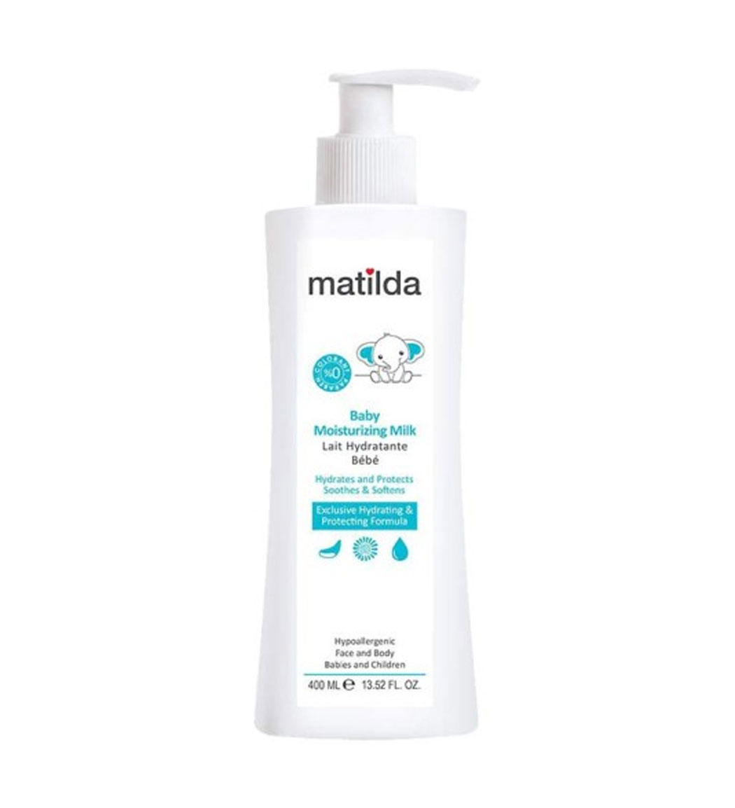 شیر مرطوب کننده کودک حجم 400میلی لیتر Matilda Baby Moisturizing Milk 400ml