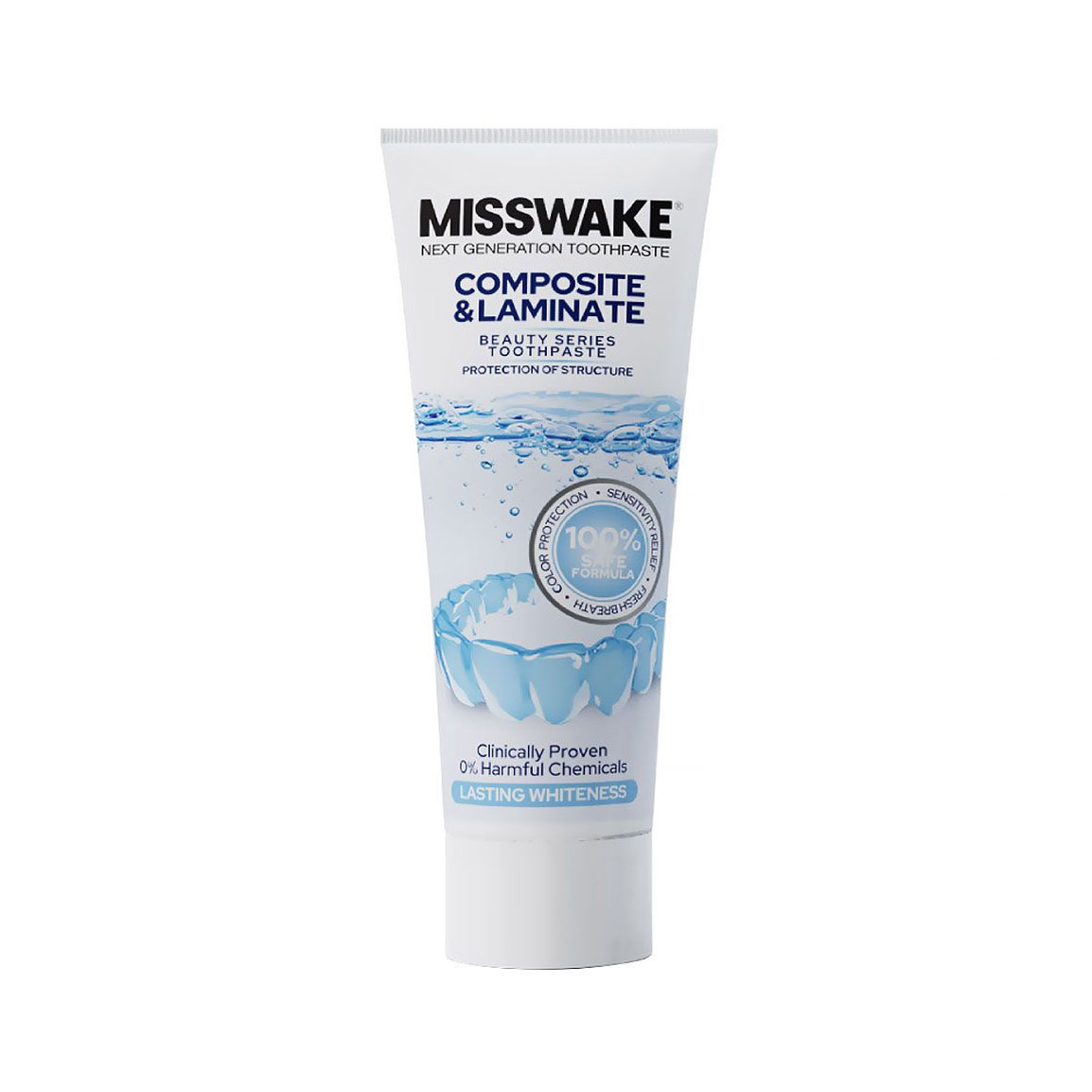 خمیر دندان مناسب دندان لمینیت حجم 75 میلی لیتر Misswake Laminate Toothpaste 75 ml