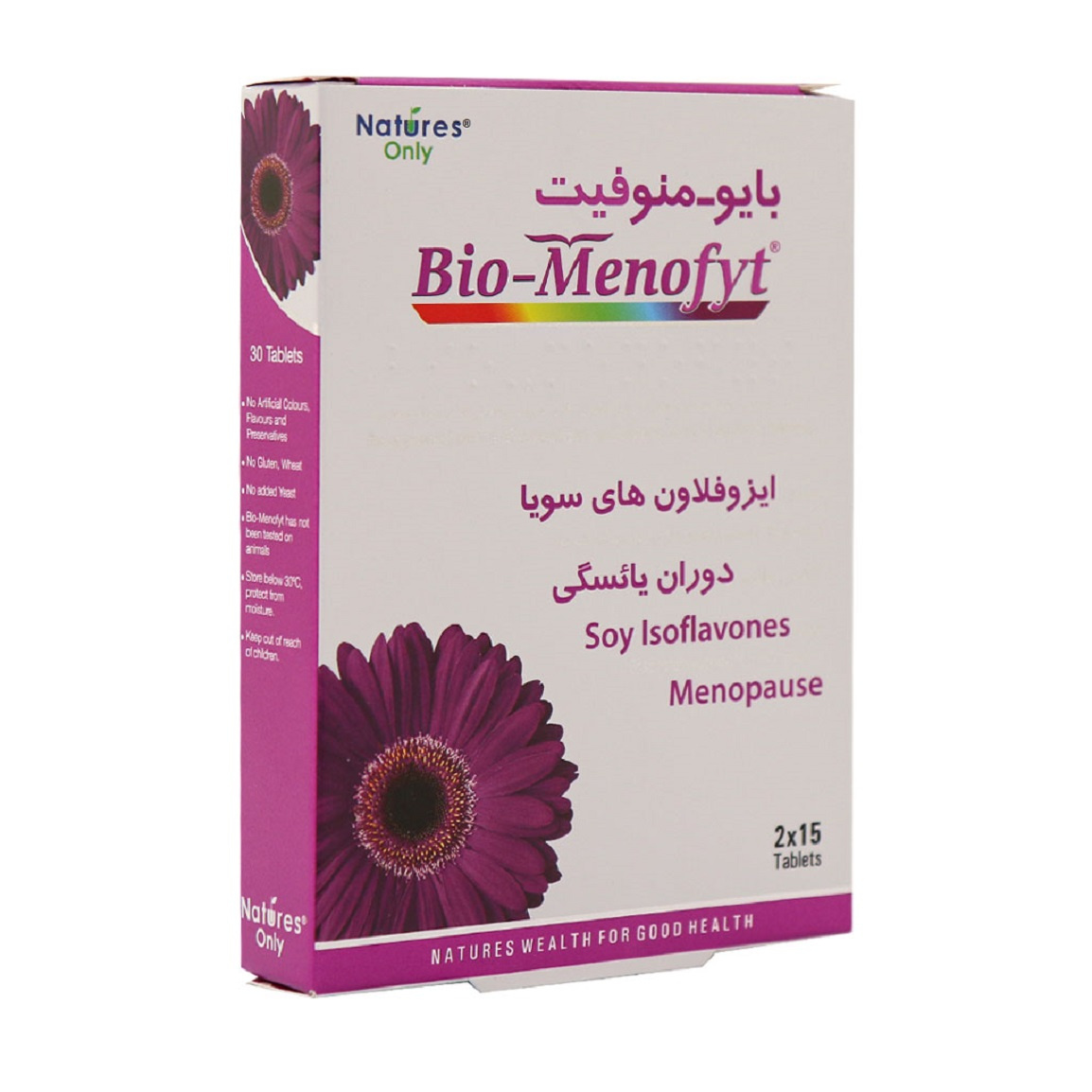 قرص یائسگی مدل بایو منوفیت بسته 30 عددی Natures Only Bio Menofyt 30 Tabs
