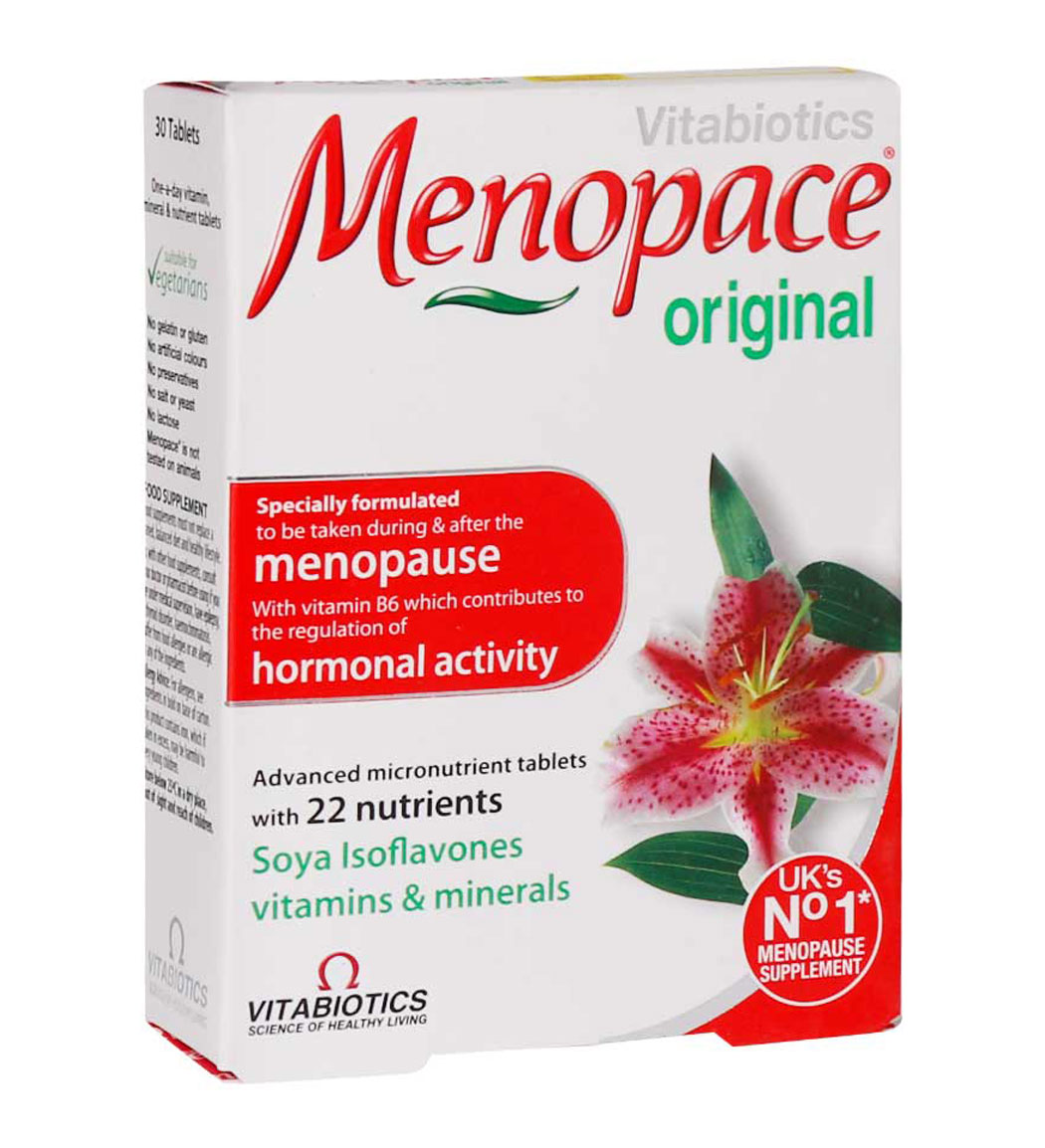 قرص Menopace Orginal مخصوص بانوان بسته 30 عددی Vitabiotics Menopace Original 30 Tablets
