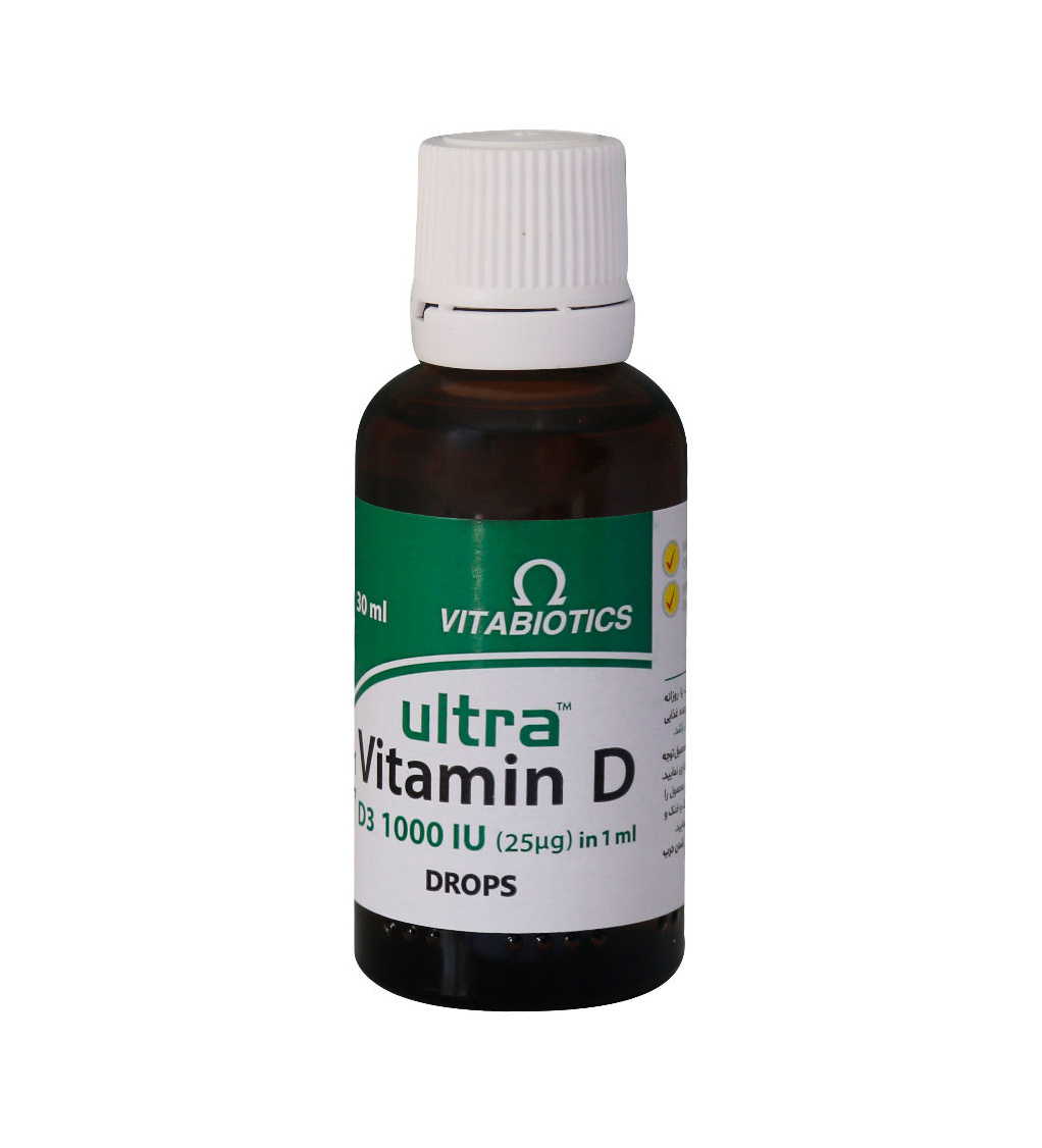 قطره خوراکی ویتامین دی اولترا  حجم 30 میلی لیتر Vitabiotics Ultra Vitamin D3 Drops 30 ml