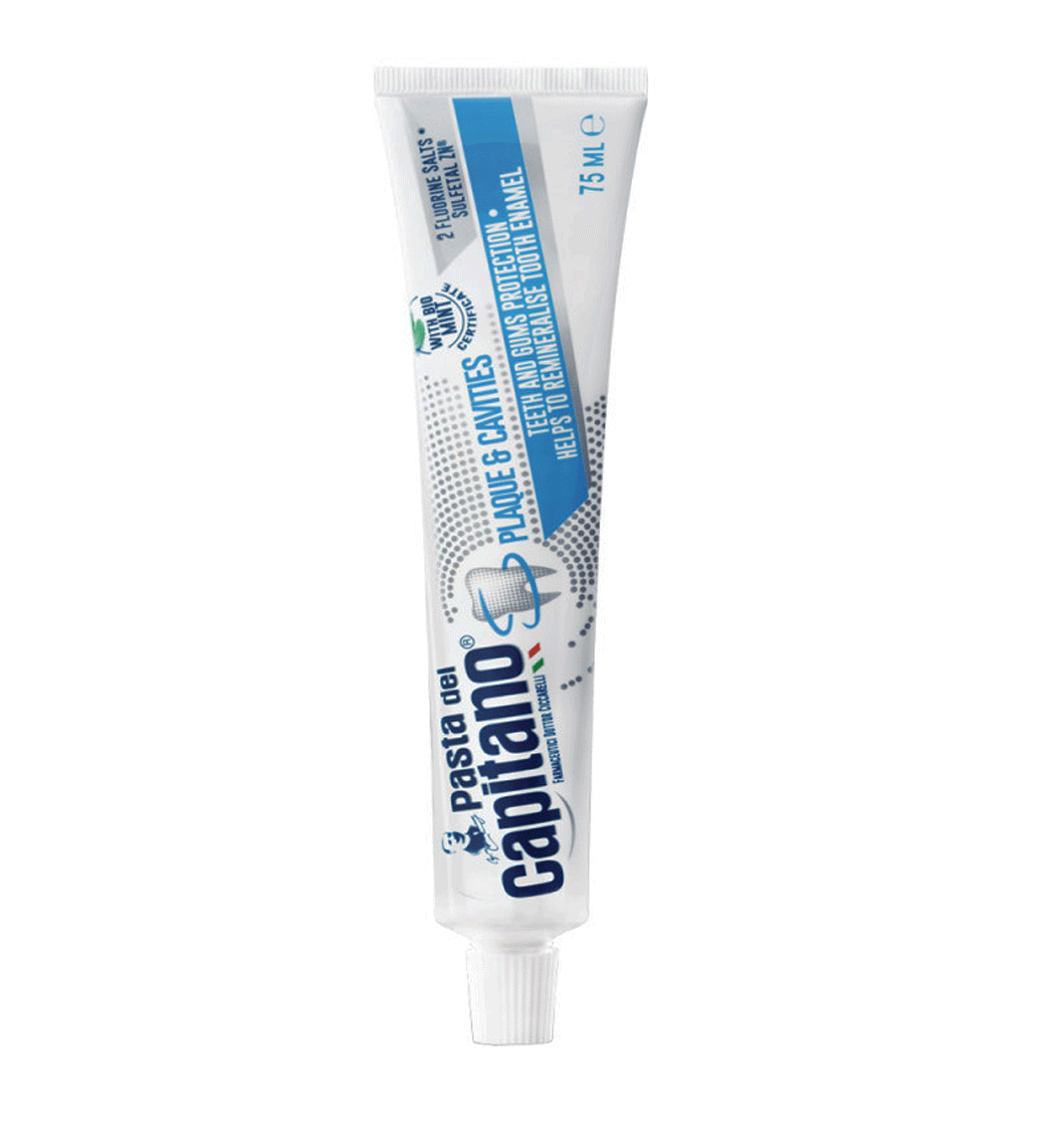 خمیردندان ضد پلاک و پوسیدگی 75میل Pasta Del Capitano Toothpaste Anti Plaque And Cavities 75ml