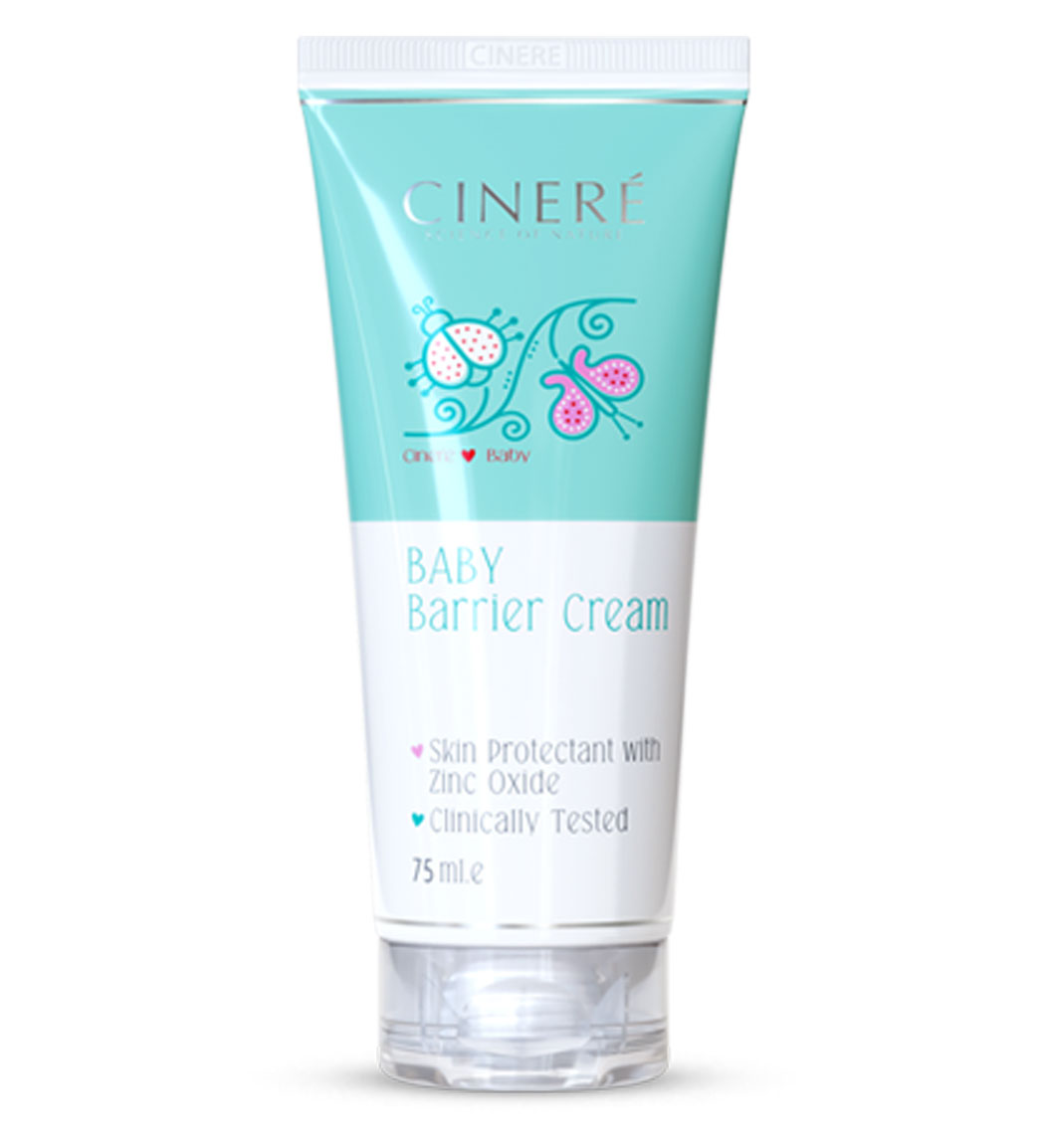 کرم مناسب سوختگی پای کودک 75میل Cinere Baby Barrier Cream 75ml