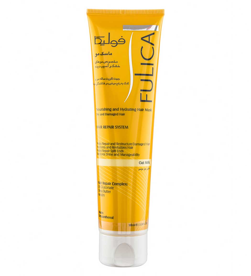 ماسک مو خشک و آسیب دیده 100میل fulica nourishing and hydrating hair mask