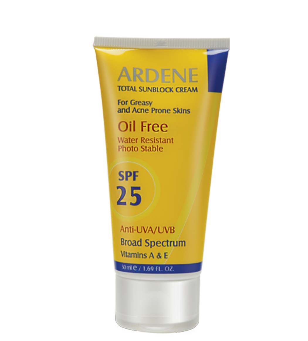 کرم ضد آفتاب فاقد چربی اس پی اف 25 ardene oil free spf25 sunblock cream
