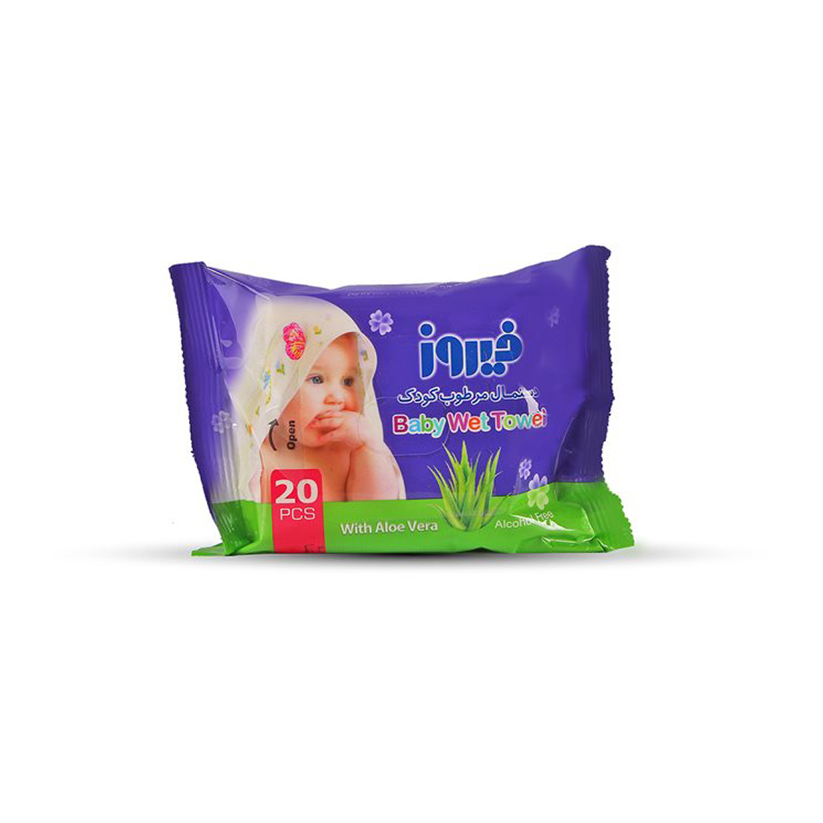 دستمال مرطوب کودک پیلوپک 20 عددی Firooz Baby Wet Towel 20pcs