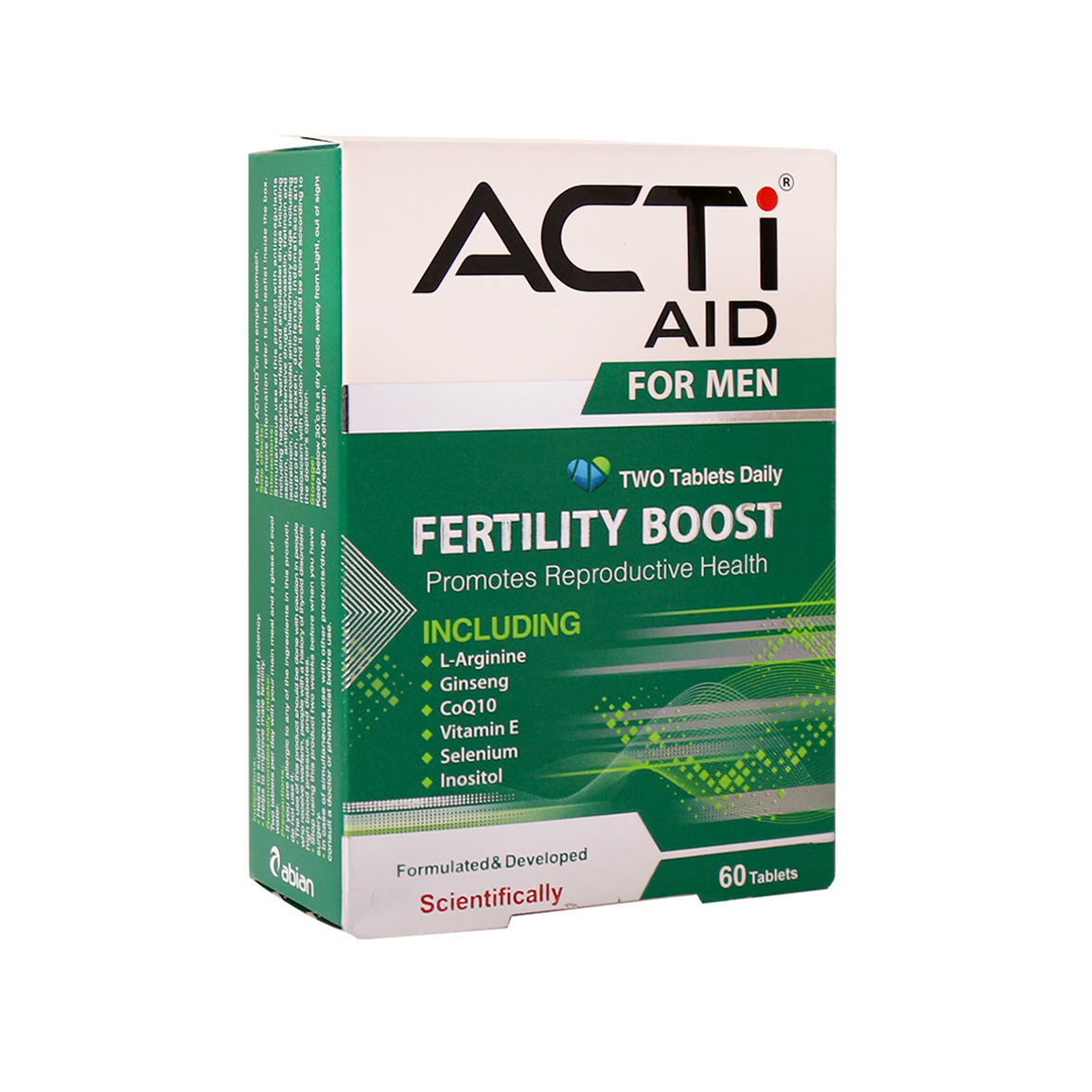 قرص اکتی اید برای اقایان  بسته 60 عددی Abian Darou Acti Aid  بخق ئثد 60 Tabs