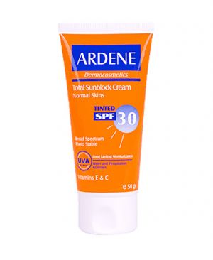 ضد آفتاب رنگی ویتامینه اس پی اف 30 ardene spf 30 tinted total sunblock cream