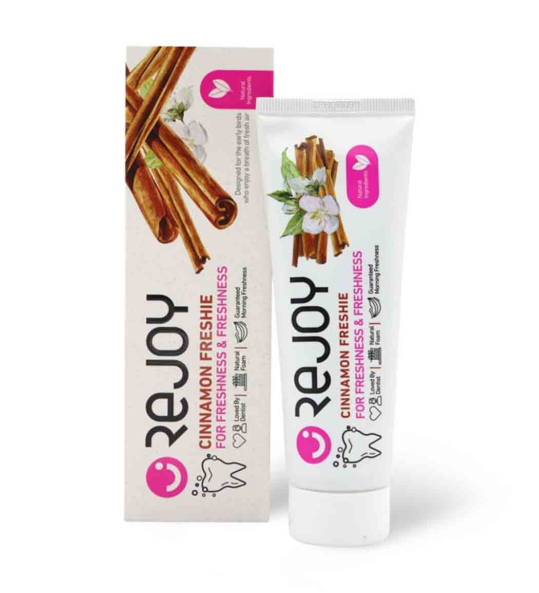خمیر دندان روزانه حاوی عصاره دارچین 100گرم Rejoy Freshness Toothpaste Cinnamon Extract 100g