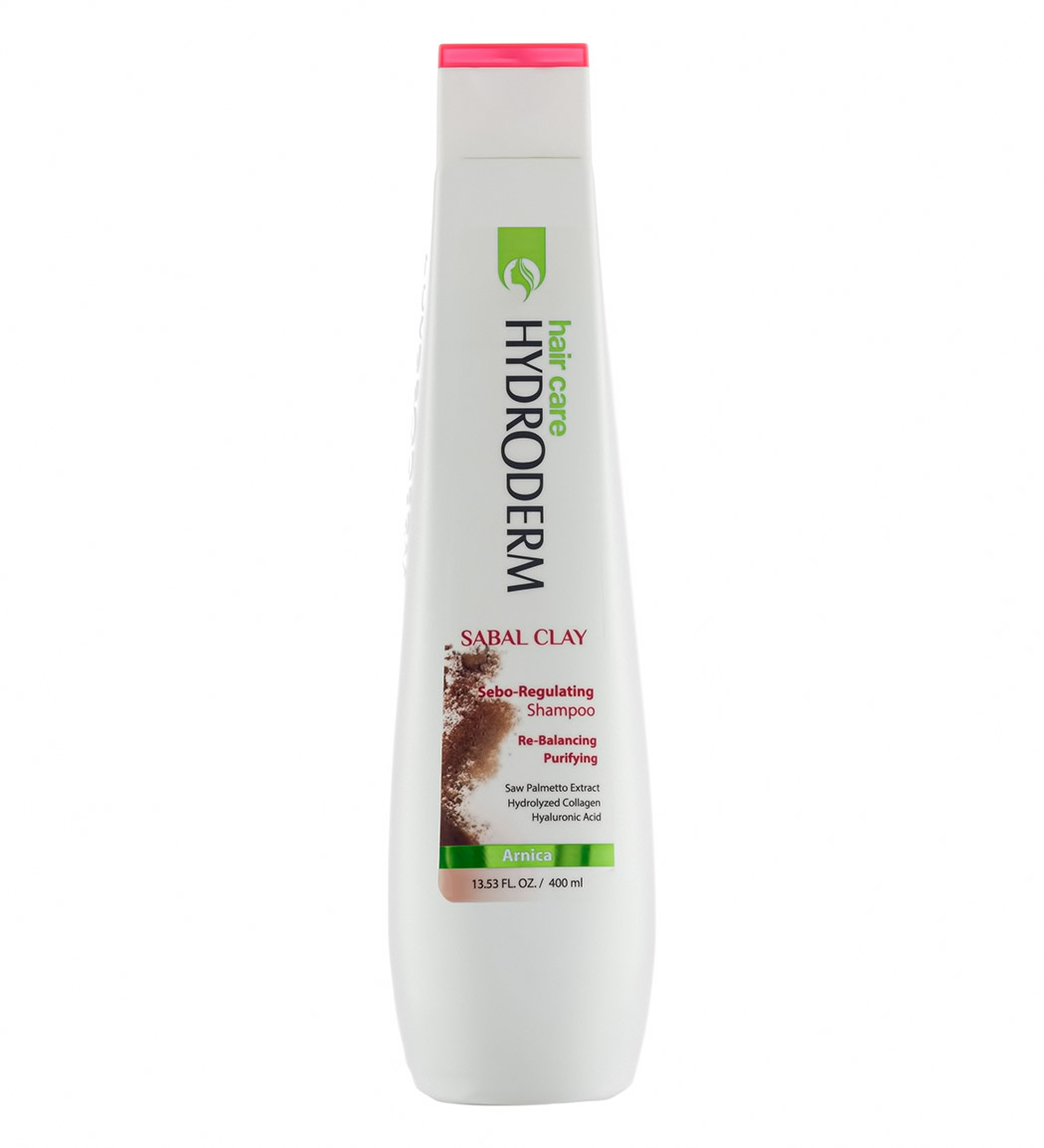 شامپو کنترل کننده چربی مو حاوی خاک رس و سابال 400میل Hydroderm Sabal Clay Shampoo 400ml
