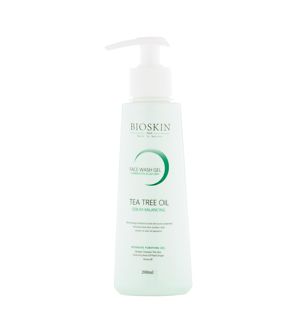 ژل شستشوی صورت مخصوص پوست معمولی و چرب حجم 200 میل Bio Skin Face Wash Gel For Oily Skin 200 ml