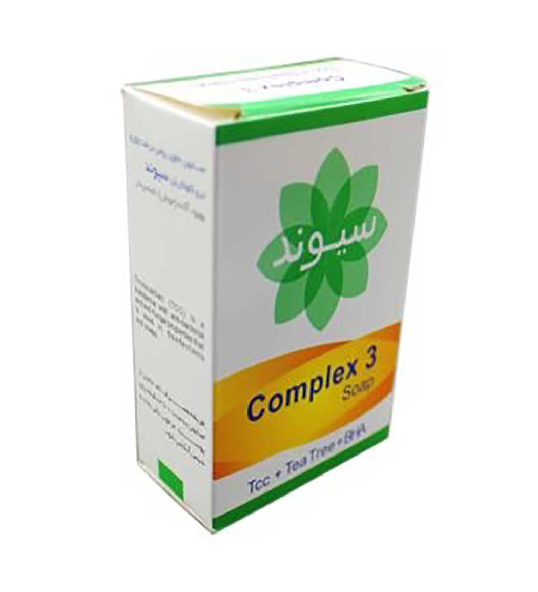 صابون کمپلکس 3 حاوی روغن درخت چای و تری کلوکربان 90گرم Sivand Complex 3 Soap 90g