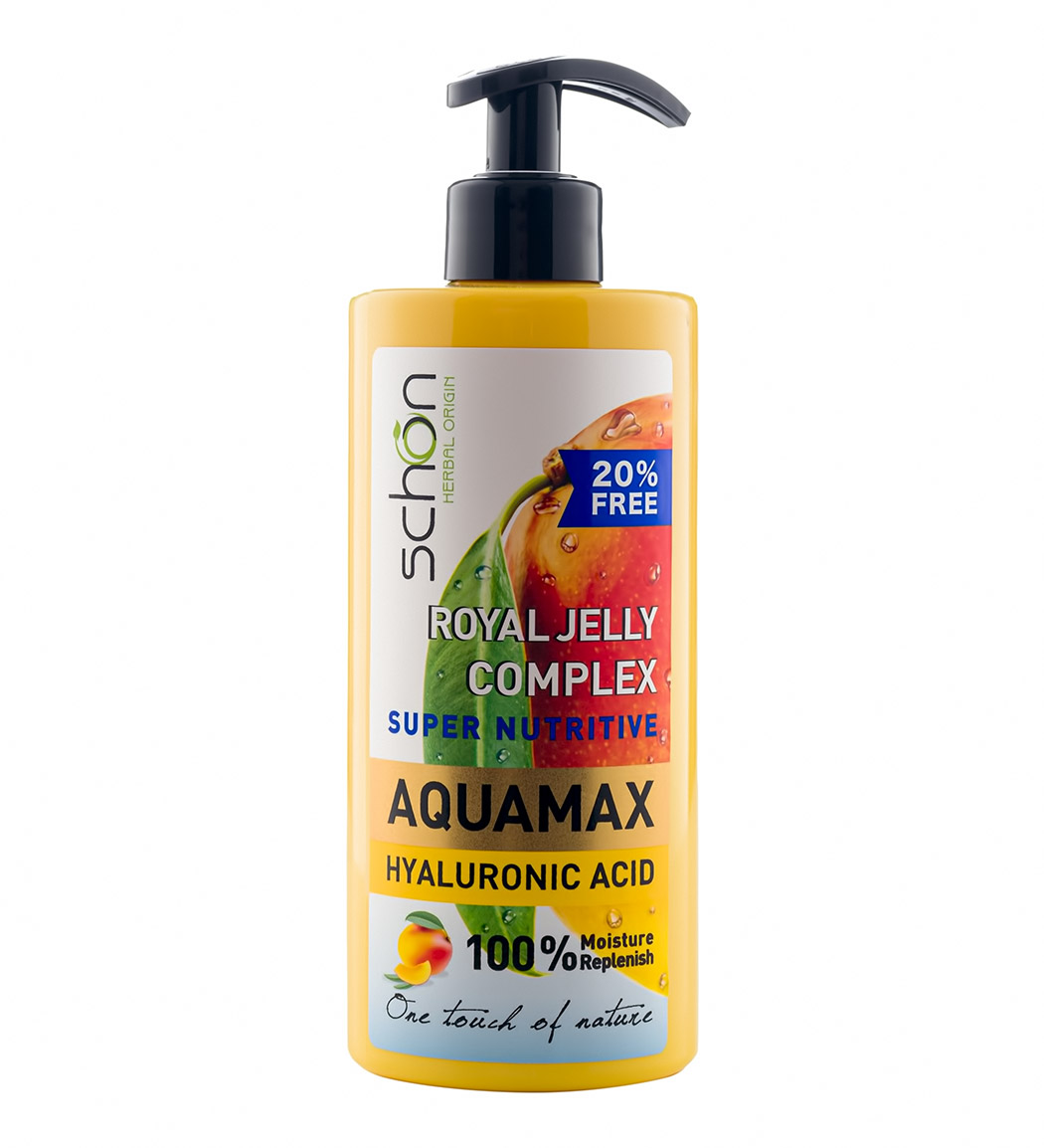 کرم آبرسان آکوامکس رویال ژلی 500میل Schon Aquamax Royal Jelly Moisturizing Cream 500ml