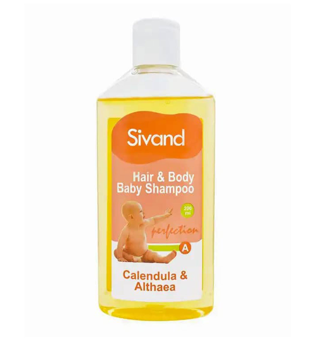 شامپو سر و بدن کودک حاوی عصاره کالاندولا و گل ختمی  200میل Sivand Hair And Body Baby Shampoo Calendula 200ml