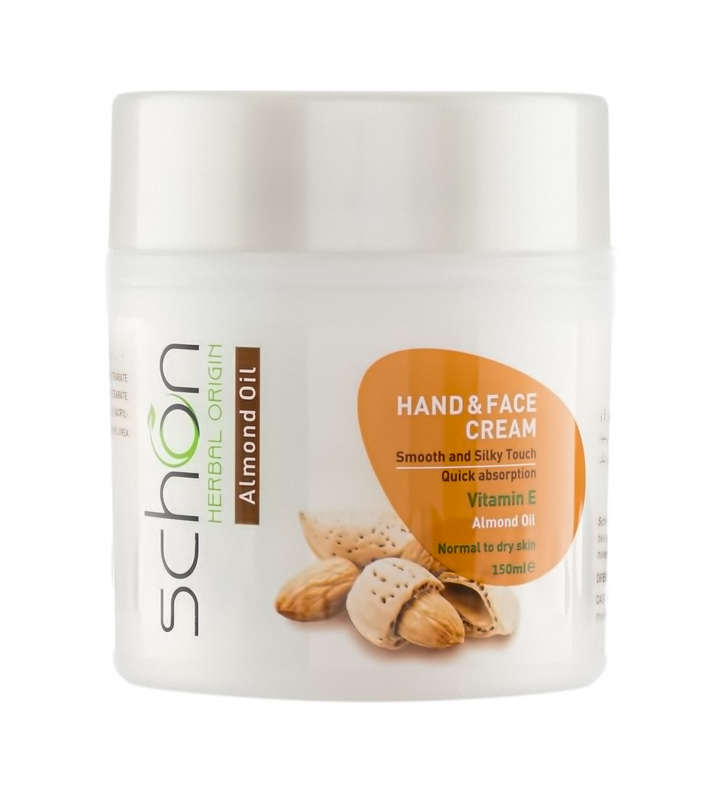 کرم دست و صورت حاوی روغن بادام 150میل Schon Almond Hand And Face Cream