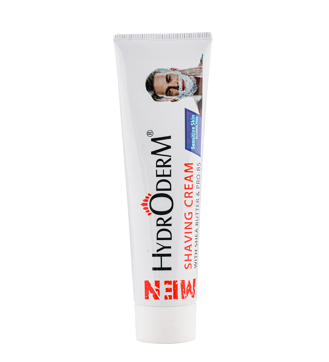 خمیر اصلاح صورت آقایان مناسب پوست حساس 100گرم Hydroderm Shaving Cream For Sensitive Skin 100g