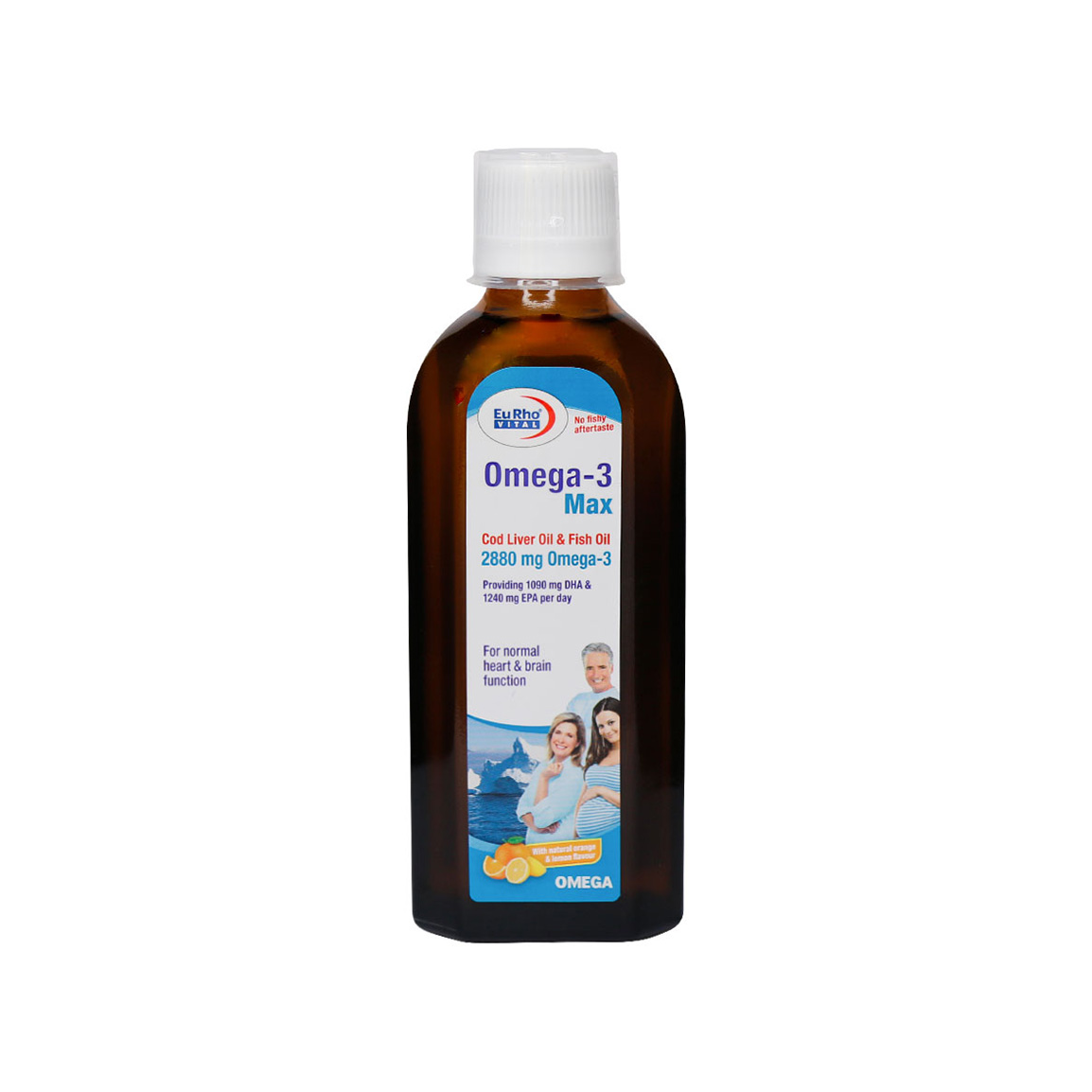 شربت امگا 3 Max حجم 200 میلی لیتر Eurho Vital Omega 3 Max 200 ml