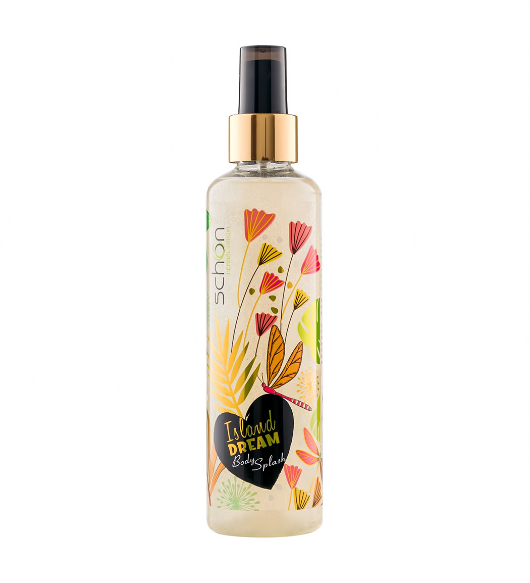 بادی اسپلش اکلیل دار زنانه Island Dream حجم 220میل Schon Island Dream Body Splash For Women 220ml