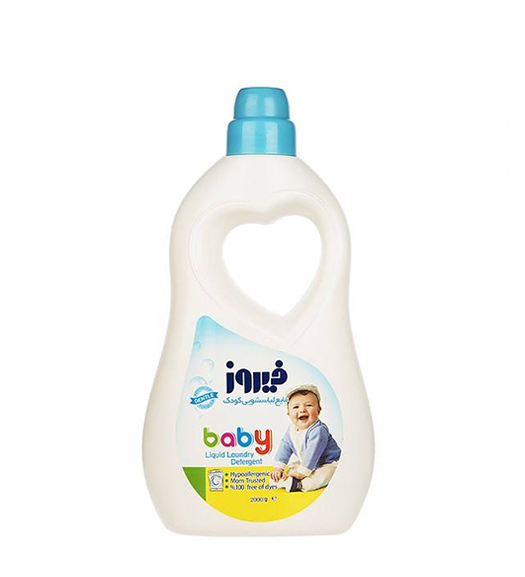 مایع لباس شویی کودک آبی 2000گرم Firooz Blue Liquid Detergent For Baby 2000g