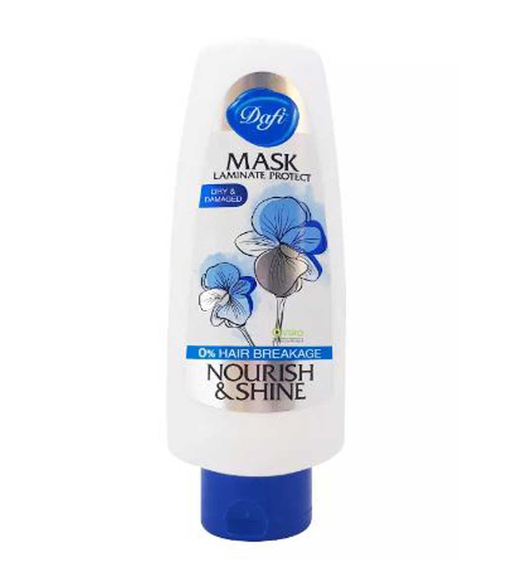 ماسک مو مخصوص موهای خشک و آسیب دیده 300میل Dafi Nourish And Shine Normal And Dry Hair Mask 300ml