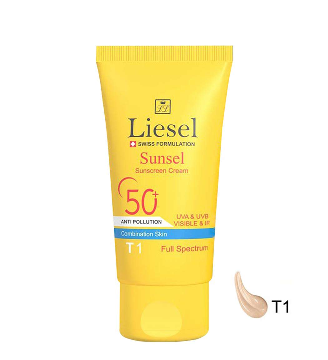 کرم ضد آفتاب اس پی اف 50  مناسب پوست های مختلط سانسل Liesel Sunsel SPF50 Sunscreen Cream For Combination Skin
