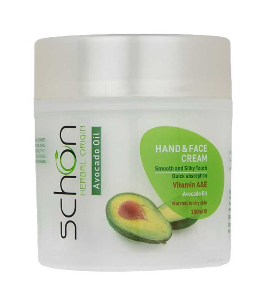 کرم دست و صورت حاوی آووکادو 150 میلی لیتر schon avocado hand and face cream