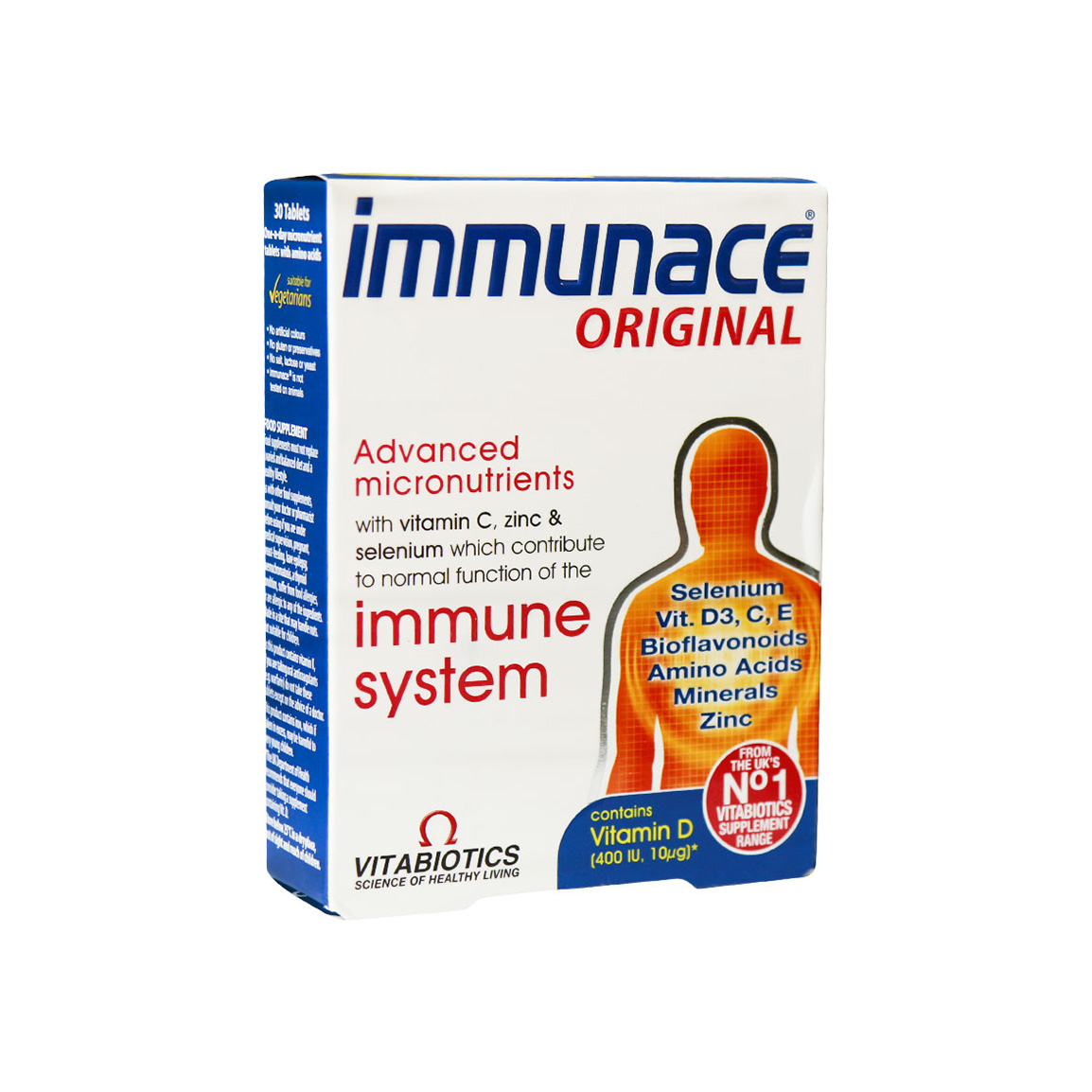 قرص ایمیونس اورجینال  بسته 30 عددی Vitabiotics Immunace 30 Tablets