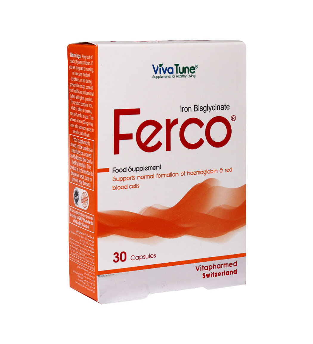 کپسول فرکو بسته 30 عددی Viva tune Ferco 30 Capsules