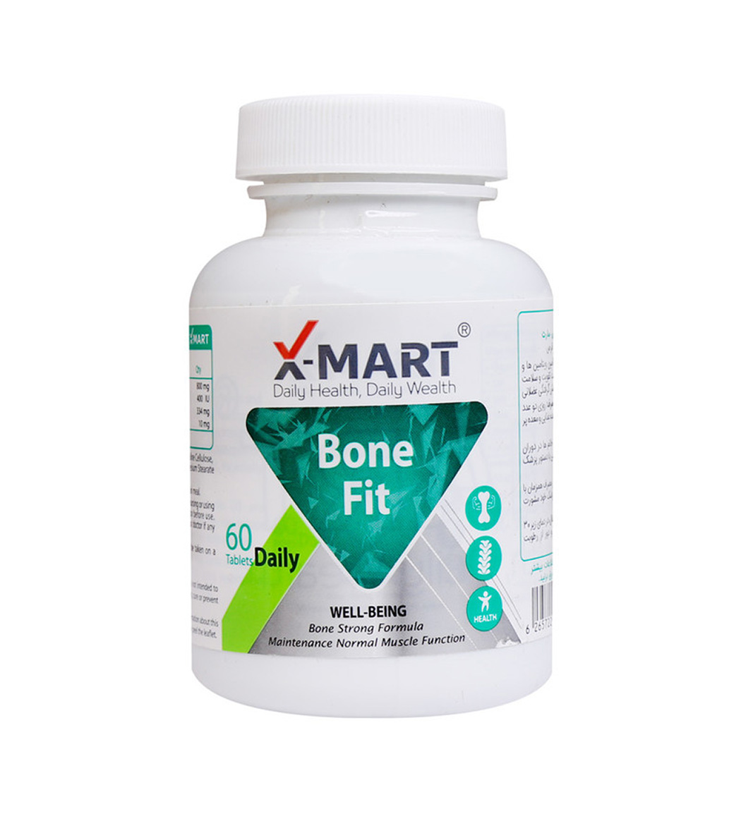 قرص بن فیت بسته 60 عددی X Mart Bone Fit 60 Tabs